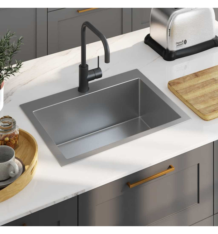Évier de cuisine fait main Acier inoxydable | Mobilier & Déco