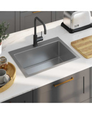 Évier de cuisine fait main Acier inoxydable | Mobilier & Déco