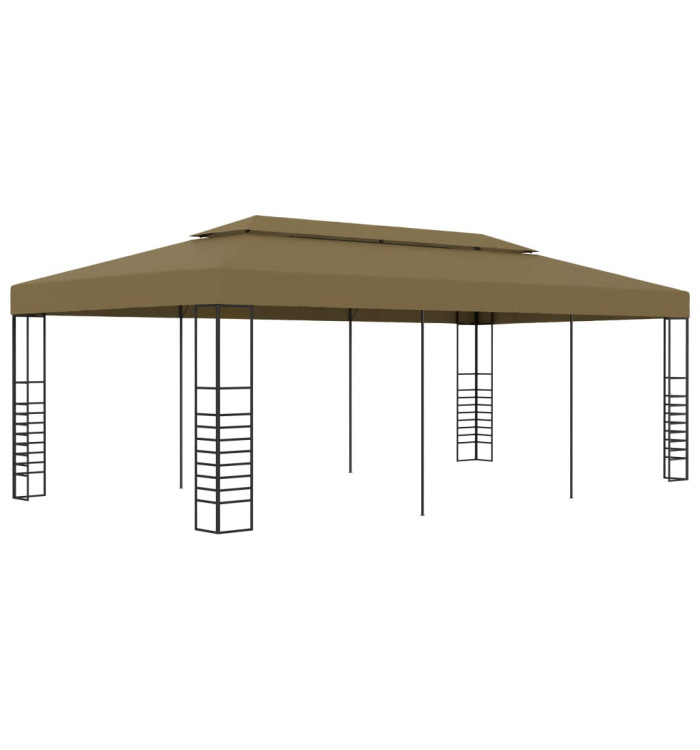 Belvédère 6x3x2,7 m Taupe 180 g/m² | Mobilier & Déco