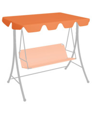 Toit de rechange balançoire orange 188/168x145/110 cm | Mobilier & Déco