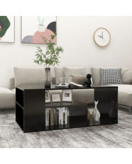 Table basse noir 100x50x40 cm bois d'ingénierie | Mobilier & Déco