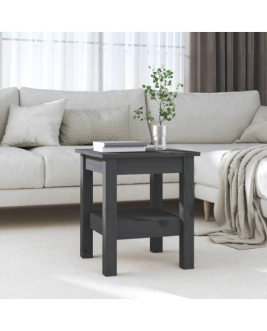 Table basse Gris 35x35x40 cm Bois massif de pin | Mobilier & Déco