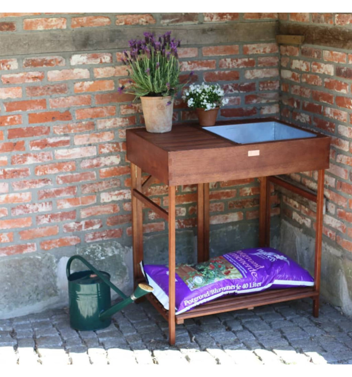 Esschert Design Table d'empotage bois dur GT35 | Mobilier & Déco