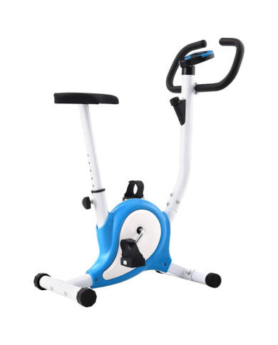 Vélo d'appartement avec résistance à courroie Bleu | Mobilier & Déco
