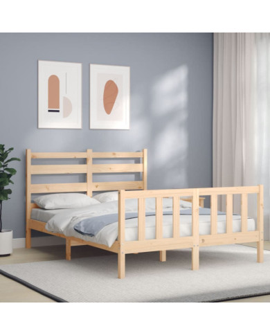 Cadre de lit sans matelas 120x200 cm bois de pin massif | Mobilier & Déco