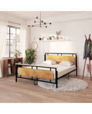Cadre de lit sans matelas métal 160x200 cm | Mobilier & Déco