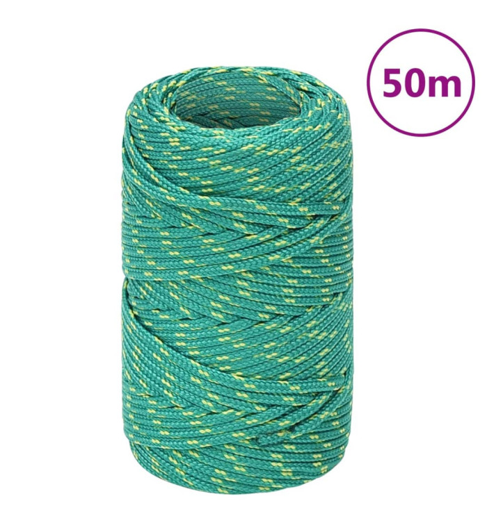 Corde de bateau Vert 2 mm 50 m Polypropylène | Mobilier & Déco