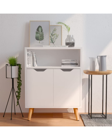 Buffet blanc 60x30x72 cm bois d'ingénierie | Mobilier & Déco