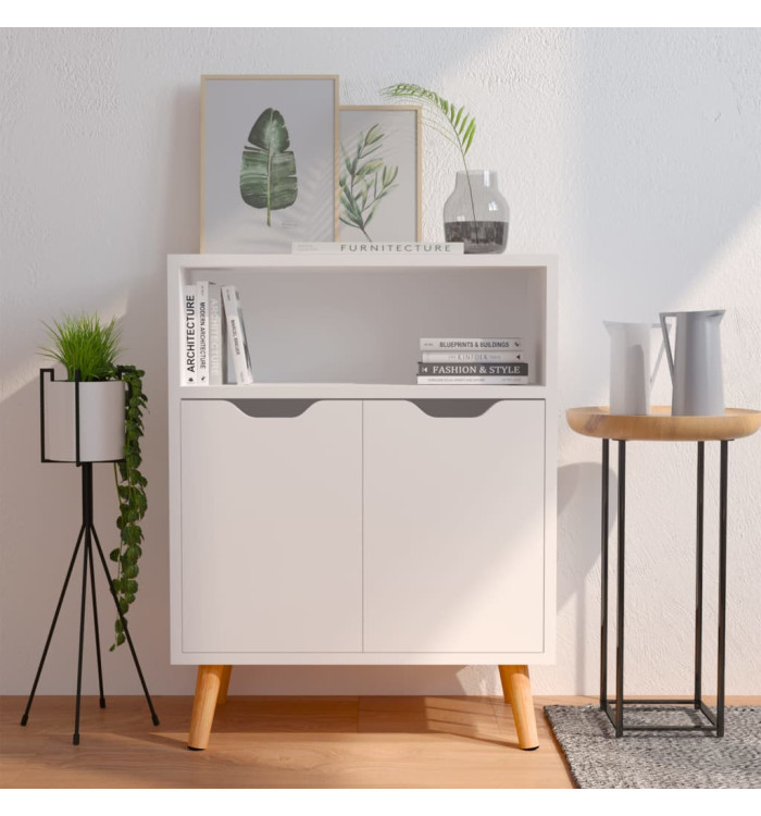 Buffet blanc 60x30x72 cm bois d'ingénierie | Mobilier & Déco