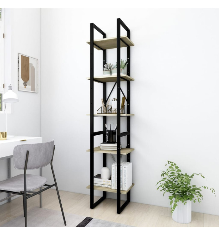 Bibliothèque à 5 niveaux Chêne sonoma 40x30x175 cm | Mobilier & Déco