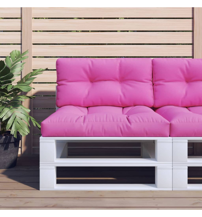 Coussin de palette rose 80x40x12 cm tissu | Mobilier & Déco