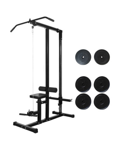 Tour de musculation avec plaques de poids 40 kg | Mobilier & Déco