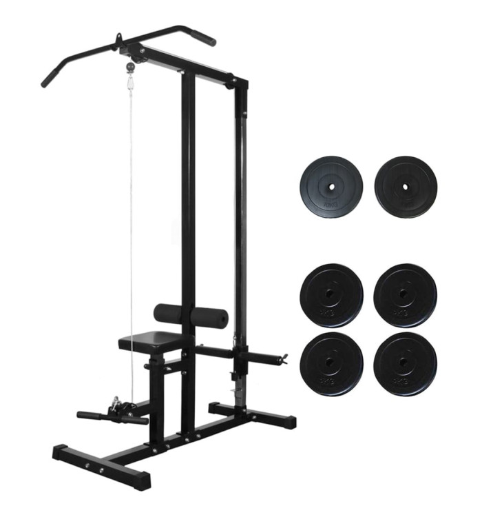 Tour de musculation avec plaques de poids 40 kg | Mobilier & Déco