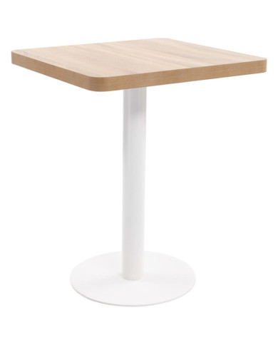 Table de bistro Marron clair 60x60 cm MDF | Mobilier & Déco