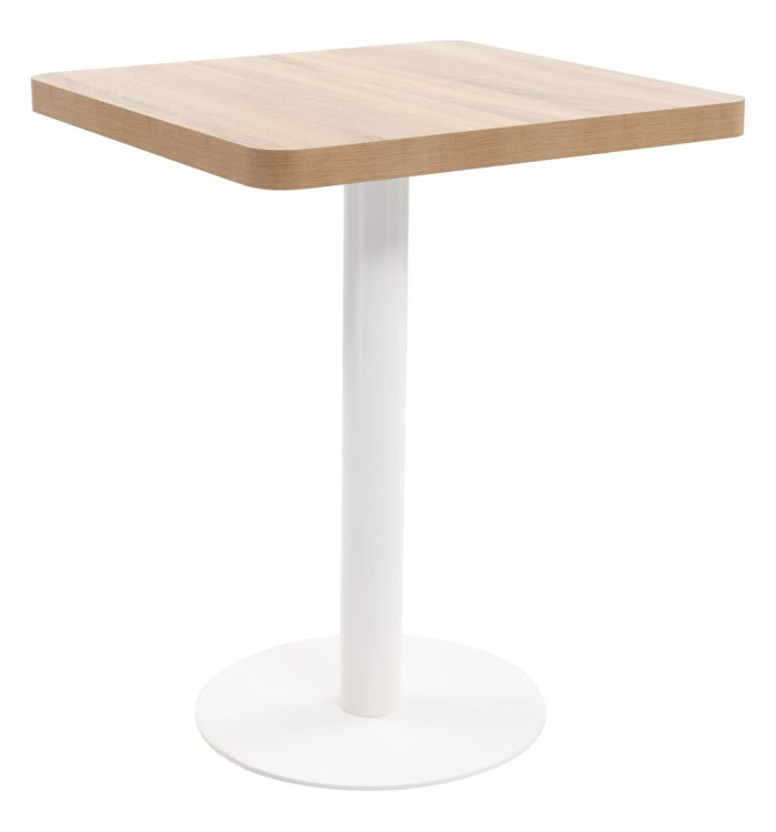 Table de bistro Marron clair 60x60 cm MDF | Mobilier & Déco