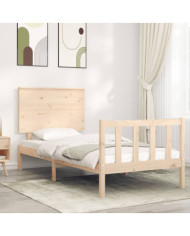 Cadre de lit sans matelas 90x200 cm bois de pin massif | Mobilier & Déco