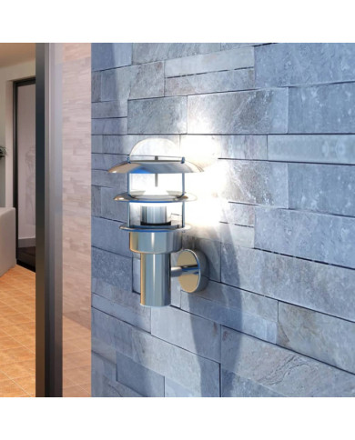 Lampe murale LED de patio Acier inoxydable | Mobilier & Déco