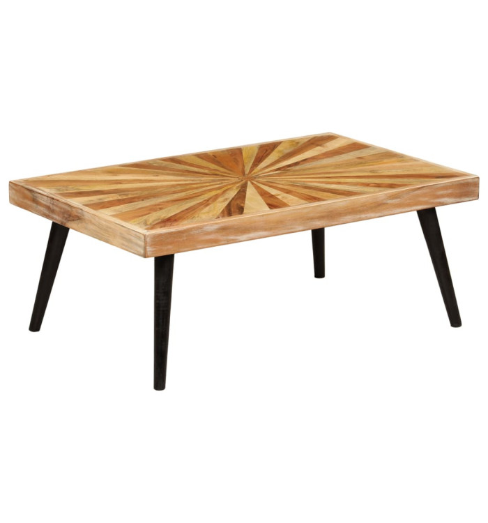 Table basse Bois de manguier massif 90x55x36 cm | Mobilier & Déco