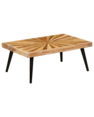 Table basse Bois de manguier massif 90x55x36 cm | Mobilier & Déco