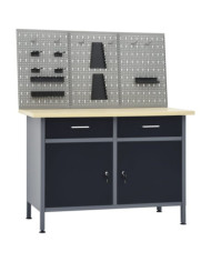 Établi avec 3 panneaux muraux | Mobilier & Déco