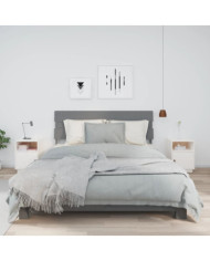 Tables de chevet 2 pcs Blanc 40x34x55 cm Bois de pin massif | Mobilier & Déco