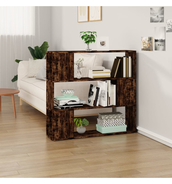 Bibliothèque/Séparateur de pièce Chêne fumé 100x24x94 cm | Mobilier & Déco