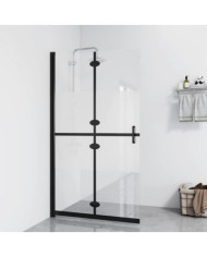 Paroi de douche pliable Verre ESG demi-dépoli 80x190 cm | Mobilier & Déco