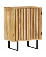 Buffet avec 2 portes 55x35x70 cm bois massif de manguier | Mobilier & Déco
