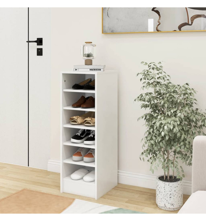 Armoire à chaussures Blanc 31,5x35x90 cm Bois d'ingénierie | Mobilier & Déco