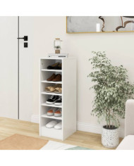 Armoire à chaussures Blanc 31,5x35x90 cm Bois d'ingénierie | Mobilier & Déco