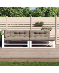Coussins de palette 5 pcs taupe tissu | Mobilier & Déco