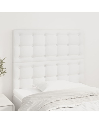 Têtes de lit 2 pcs Blanc 80x5x78/88 cm Similicuir | Mobilier & Déco