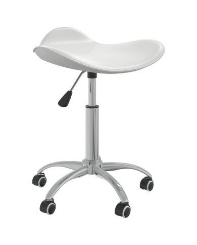 Tabouret de salon et spa Blanc Similicuir | Mobilier & Déco
