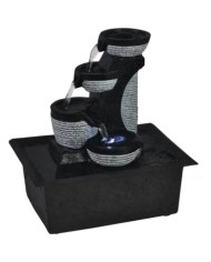 Fontaine d'intérieur avec lampe LED Polyrésine | Mobilier & Déco