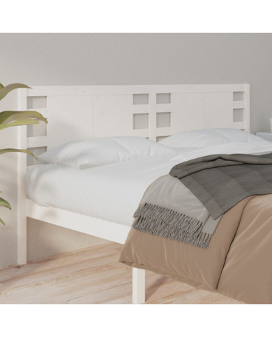 Tête de lit Blanc 206x4x100 cm Bois massif de pin | Mobilier & Déco