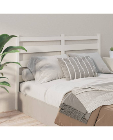 Tête de lit Blanc 206x4x100 cm Bois massif de pin | Mobilier & Déco