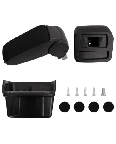 Accoudoir de voiture noir 15x31x(28-44) cm ABS | Mobilier & Déco
