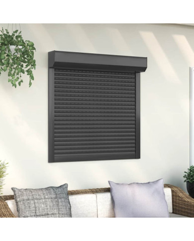 Volet roulant aluminium 100x100 cm anthracite | Mobilier & Déco