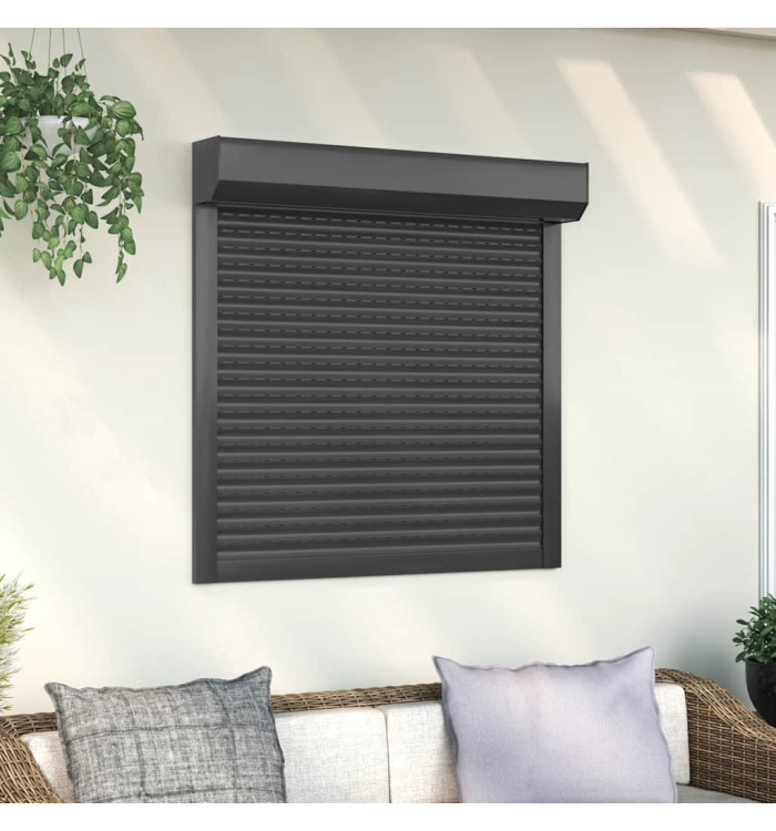 Volet roulant aluminium 100x100 cm anthracite | Mobilier & Déco