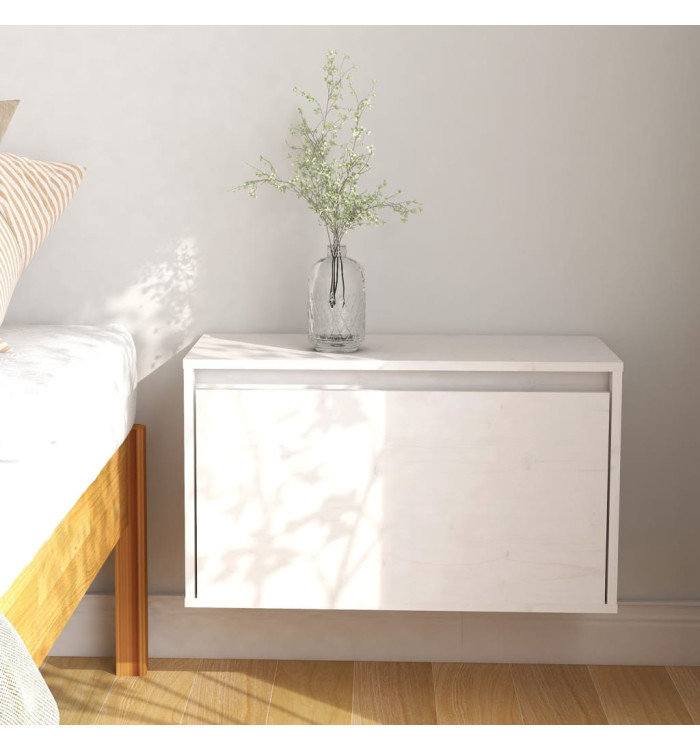 Armoire murale Blanc 60x30x35 cm Bois de pin massif | Mobilier & Déco