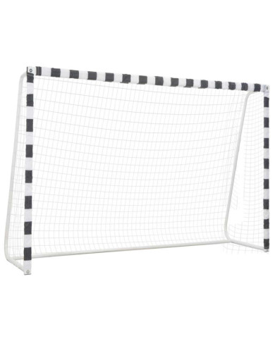 But de football 300x200x90 cm Métal Noir et blanc | Mobilier & Déco