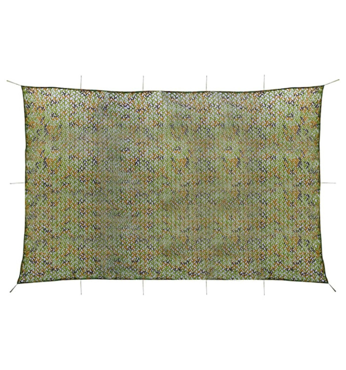 Filet de camouflage avec sac de rangement 5x7 m Vert | Mobilier & Déco