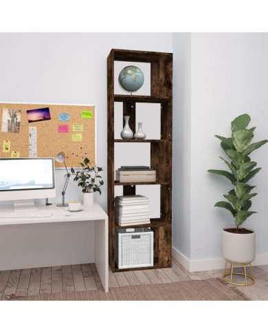 Bibliothèque Chêne fumé 45x24x160 cm Bois d'ingénierie | Mobilier & Déco