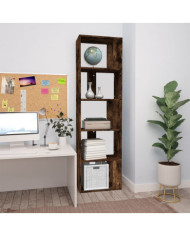 Bibliothèque Chêne fumé 45x24x160 cm Bois d'ingénierie | Mobilier & Déco
