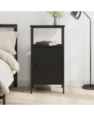 Table de chevet noir 41x31x80 cm bois d’ingénierie | Mobilier & Déco