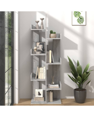Bibliothèque 48x25,5x140 cm Sonoma gris Bois d'ingénierie | Mobilier & Déco