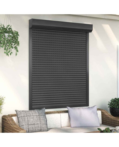 Volet roulant aluminium 120x150 cm anthracite | Mobilier & Déco