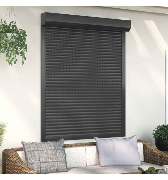 Volet roulant aluminium 120x150 cm anthracite | Mobilier & Déco