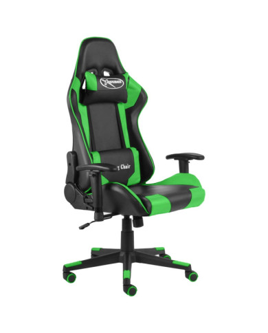 Chaise de jeu pivotante Vert PVC | Mobilier & Déco