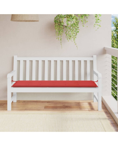 Coussin de banc de jardin rouge 150x50x3 cm tissu oxford | Mobilier & Déco